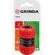 GRINDA GM-1, 1″, для шланга, ударопрочный пластик, ремонтная муфта (8-426340)