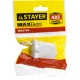 STAYER MAXElectro, белая, 6 А/220 В, 1300 Вт, прямая вилка (55150-W)
