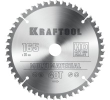 KRAFTOOL Multi Material, 165 x 20 мм, 48Т, пильный диск по алюминию (36953-165-20)