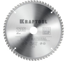 KRAFTOOL Multi Material, 235 х 30 мм, 64Т, пильный диск по алюминию (36953-235-30)