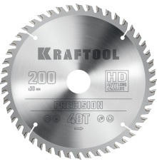 KRAFTOOL Precision, 200 х 30 мм, 48Т, пильный диск по дереву (36952-200-30)