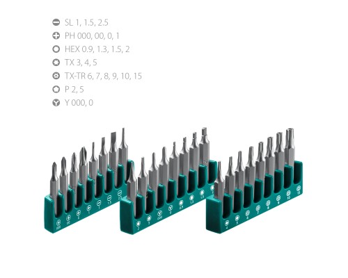 KRAFTOOL Precision-28, 28 предм., отвертка для точных работ (25677)