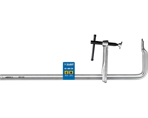 ЗУБР КС-500/120, F, 500 х 120 мм, цельнокованая струбцина, Профессионал (32157-120-500)