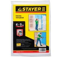 STAYER 4 м, 5 м, 12 мкм, защитная укрывочная пленка (1225-15-05)