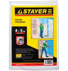 STAYER 4 м, 5 м, 12 мкм, защитная укрывочная пленка (1225-15-05)