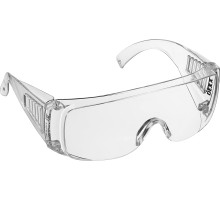 DEXX открытого типа, прозрачные, широкая монолинза с дополнительной боковой защитой и вентиляцией, защитные очки (11050)