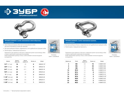 ЗУБР 25 мм, 2 шт, прямая скоба, Профессионал (4-304515-25)