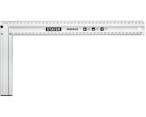 STAYER 400 мм, жесткий столярный угольник, Professional (3432-40)