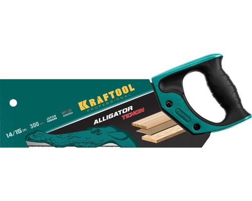 KRAFTOOL Alligator Tenon 15, 300 мм, ножовка с обушком для стусла (15228-30)