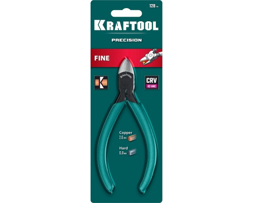 KRAFTOOL PRECISION чистый рез 128 мм, Прецизионные бокорезы (220017-6-12)