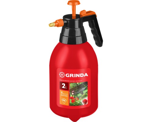 GRINDA PS-2, 2 л, ручной, колба из полиэтилена, помповый опрыскиватель (425053)