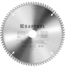 KRAFTOOL Multi Material, 300 х 30 мм, 80Т, пильный диск по алюминию (36953-300-30)