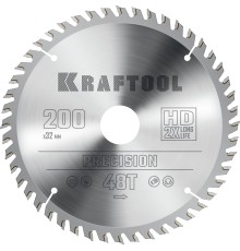 KRAFTOOL Precision, 200 х 32 мм, 48Т, пильный диск по дереву (36952-200-32)