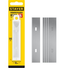 STAYER 100 мм, 5 шт, сменное лезвие для скребка 08515 (08515-S5)