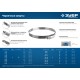 ЗУБР Х-9Н, 110 - 130 мм, накатная лента 9 мм, цинк, 25 шт, червячный хомут (37807-130)