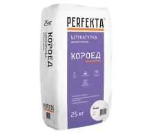 Декоративная штукатурка цементная Perfekta Короед белый 25кг