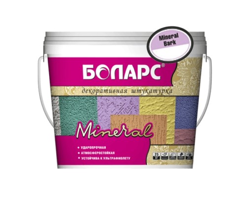 Декоративная штукатурка акриловая Боларс Bark 2,0мм короед белый 15кг позиция под заказ