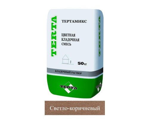 Кладочная смесь цементная Terta зима Тертамикс М150 светло-коричневый 5068 50кг позиция под заказ