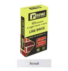 Кладочная смесь цементная Prime LineBrick "Wasser" М150 белая 4053 25кг позиция под заказ