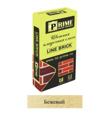 Кладочная смесь цементная Prime LineBrick "Wasser" М150 бежевая 4203 25кг позиция под заказ