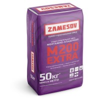 Кладочная смесь цементная Zamesov Extra монтажно-кладочная М200 серый 50кг
