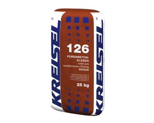 Клей Kreisel 126 PORENBETON-KLEBER WEISS для блоков 25кг Клей Kreisel 126 PORENBETON-KLEBER WEISS для блоков 25кг
