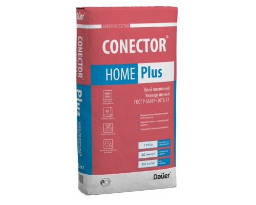 Клей Dauer CONECTOR HOME PLUS Универсальный для плитки серый 25кг