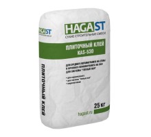 Клей HAGA ST KAS-530 для плитки серый 25кг