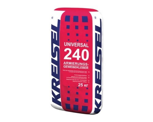 Клей Kreisel 240 UNIVERSAL-ARMIERUNGS-GEWEBEKLEBER для утеплителя серый 25кг