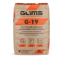 Клей Glims G-19 для плитки серый 25кг