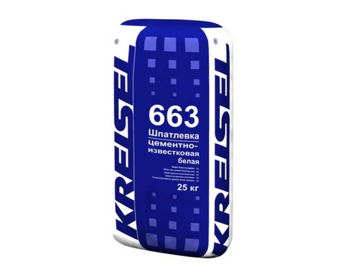 Шпаклевка цементная Kreisel 663 WEISSE ZEMENTGLÄTTE белый 25кг
