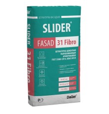 Штукатурка цементная Dauer SLIDER FASAD 31 Fibro серый 40кг