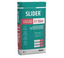 Штукатурка цементная Dauer SLIDER FASAD 31 Slim мелкофракционная серый 25кг