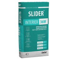 Штукатурка гипсовая Dauer SLIDER INTERIER 36W универсальная белый 30кг