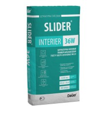 Штукатурка гипсовая Dauer SLIDER INTERIER 36W универсальная белый 30кг