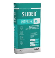 Штукатурка гипсовая Dauer SLIDER INTERIER 36 универсальная серый 30кг