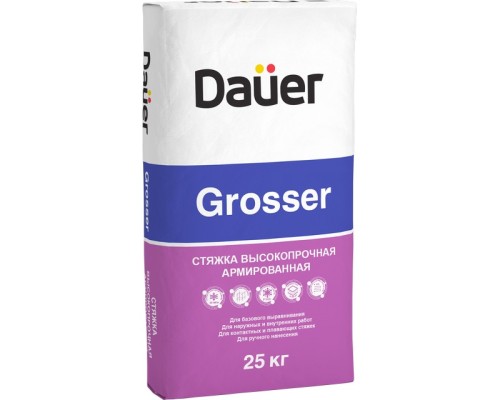 Смесь для полов цементная Dauer Grosser серый 25кг