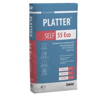 Смесь для полов цементно-гипсовая Dauer PLATTER SELF 55 Eco универсальный быстротвердеющий светло-серый 20кг