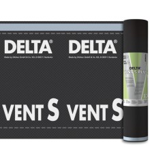 Диффузионная мембрана (ветрозащита) Delta-Vent S Plus 75м2/упак