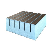 Ruspanel PПГ Real 40 XPS + арм. слой с 2-х сторон 2500*600*40 продольный пропил