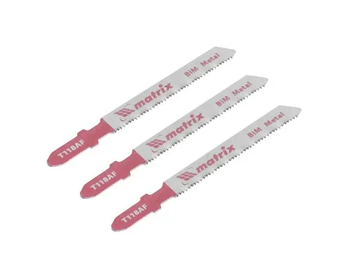 Полотна для электролобзика по металлу, 3 шт, T118AF, 55 х 1.2 мм, Bimetal Matrix Professional